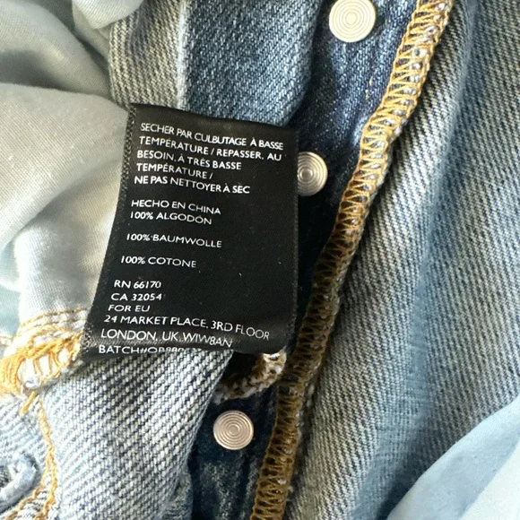 BDG Urban Outfitters High Rise Straight Leg Jeans - Picture 8 of 13